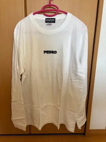 PEDRO 자수 로고 롱 T L 사이즈