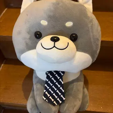 강아지 봉제 인형 넥타이 포함