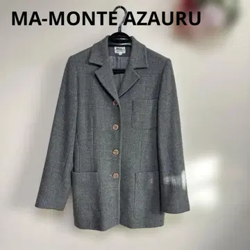 그레이 테일러드 자켓 울 100%