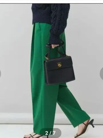 캘런솔로지 그린 팬츠 38