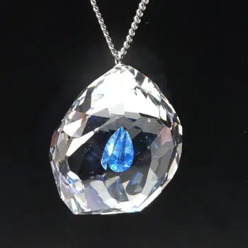 스와로브스키 드롭 롱 목걸이 1083685 Neon Dark