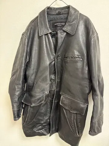 UNKNOWN DESTINATION 블랙 가죽 자켓