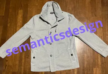 semanticsdesign 후드 부착 자켓 그레이