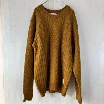 Ranch standard 케이블 니트 스웨터 브라운 3 M 상당