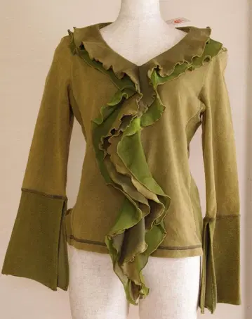 엘르로데오 EL RODEO 긴팔 티셔츠 프릴 귀여운 택 포함