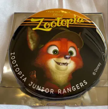 레어 주토피아 캔뱃지 닉 주니어 시절 100mm 빅 사이즈 스탠드 포함