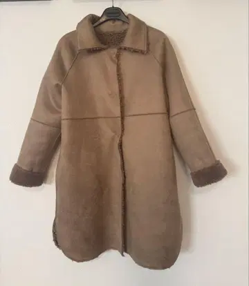 페이크 무스탕 여성용 리버서블 코트