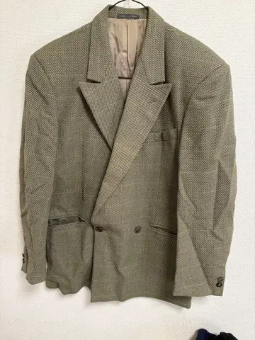 이탈리아제 더블 브레스트 테일러드 자켓 그레이 계열