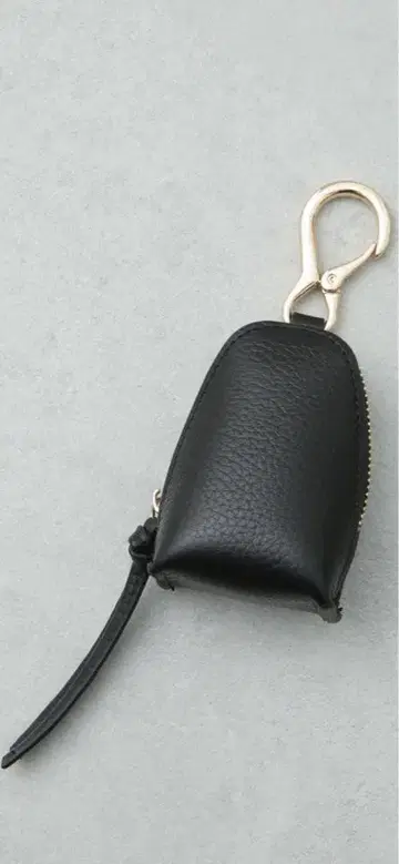 블랙 가죽 키케이스 골드 클립 포함