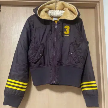 adidas 후드 부착 점퍼 크롭 기장