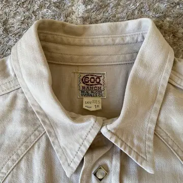 REAL McCOY S 600RUNCH 웨스턴 셔츠 사이즈 15