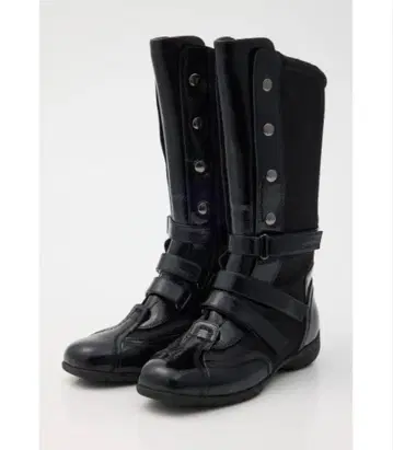 [ 즉시 구매 OK ] LAGUA GEM 에나멜 벨트 미들 부츠