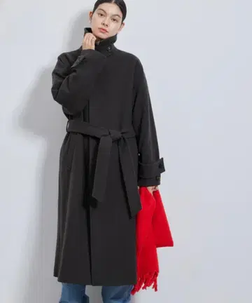 새상품 택 없음 새상품급 로페피크닉 체스터 코트 차콜