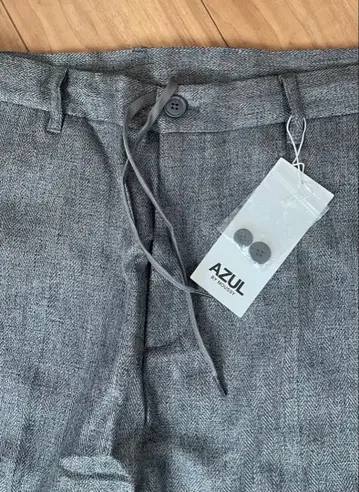 [ 새상품 정가 6490엔 ] AZUL 그레이 와이드 팬츠 L 사이즈