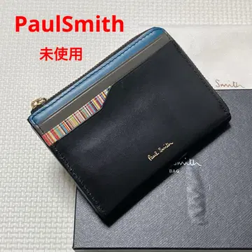 미사용 PaulSmith 폴스미스 가죽 L자 지퍼 지갑 블랙 검정
