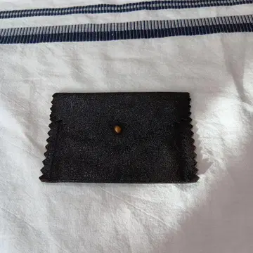 블랙 가죽 명함지갑