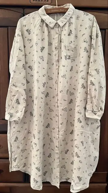 Samansa Mos2 셔츠 원피스 키나리