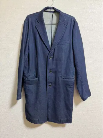 ikka/네이비 체스터 코트 긴팔