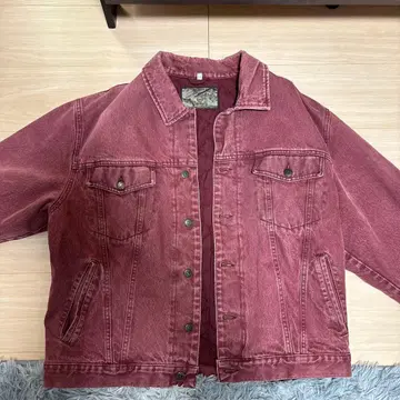 Armani Jeans 다크 레드 데님 자켓 L 사이즈