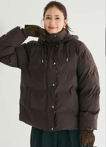 심리스 충전솜 블루종 브라운 M