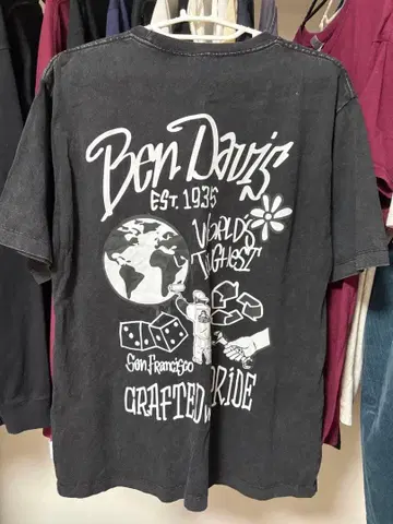 Ben Davis 블랙 T셔츠 M