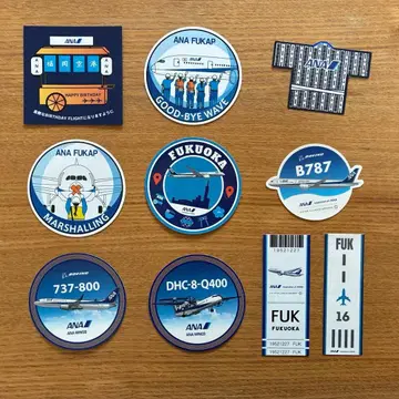 ANA 항공기 스티커 10장 세트