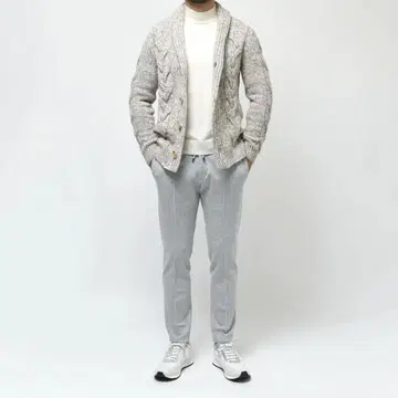 새상품 Settefili Cashmere 숄카라 니트 가디건