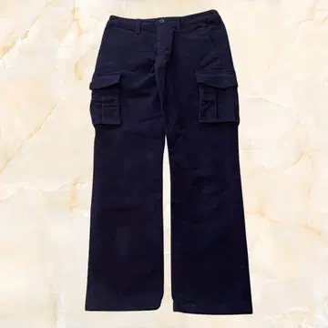 RACY RABIANT 카고 팬츠 일본제 블랙 코튼 혼방