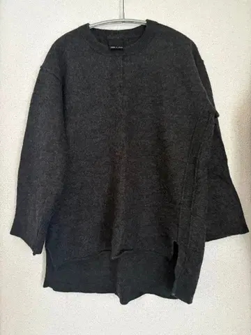 [ note et silence. ] 다크 그레이 긴팔 니트