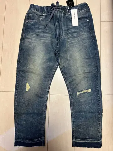 새상품 아즈르 빈티지 크러쉬 데님 청바지