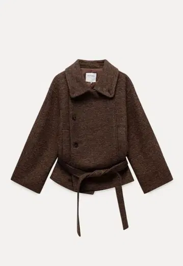 EGGKA 여성용 캐주얼 울 블렌드 숏코트