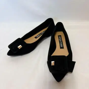 세르지오로시 블랙 스웨이드 펌프스 버클 MILANO MIA