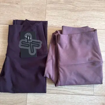 XEXYMIX 퍼플 라벤더 레깅스 2세트 헬스장 홈트