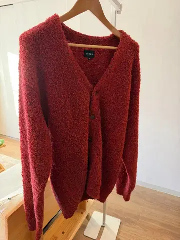 BEAMS 레드 가디건