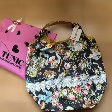 TUNIC 꽃무늬 토트백 카모이 요코