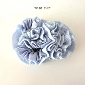 투 비 시크 브로치 니트 플라워 스카이블루