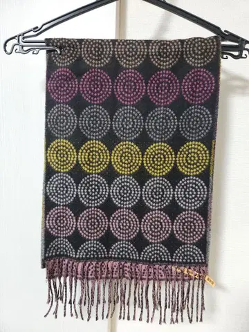 DANAPARIS 엔형 무늬 스톨 머플러 [클리닝 완료]