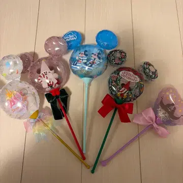 미키마우스 모양 스틱 벌룬 5개 세트