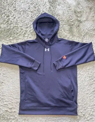 [레어] 언더아머 블랙 M 후드티 테이쿄 대학 럭비