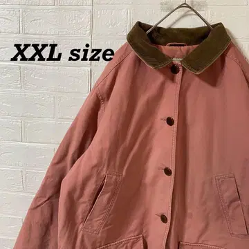 엘엘빈 90s 오버 사이즈 헌팅 자켓 페일 핑크