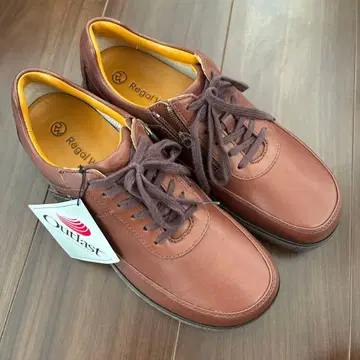 리갈 워커 브라운 가죽 스니커즈 지퍼 포함