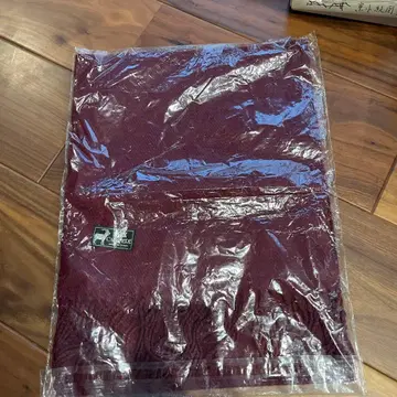 미사용 캐시미어 버건디 머플러