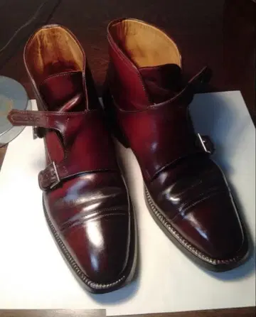 Enzo bonafe 코도반 부츠 싱글 스트랩 사이즈 5