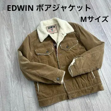 [ 구제 의류 ] EDWIN 네이티브 무늬 악센트 코듀로이 보아 자켓