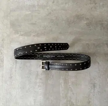 90s 00s 엠포리오 아르마니 벨트 가죽 블랙