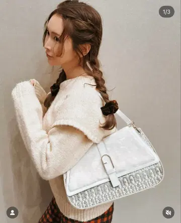 FURLA 숄더백 화이트/그레이