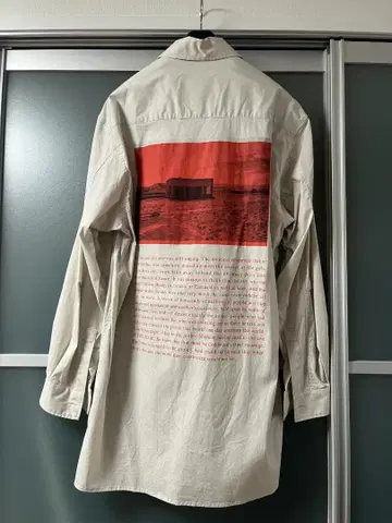 [ soe ] 포토 프린트 롱 셔츠