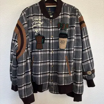 커피 카페 모티브 자켓