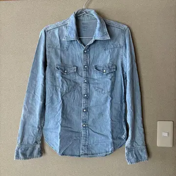 D.M.G. 라이트 블루 데님 셔츠 긴팔