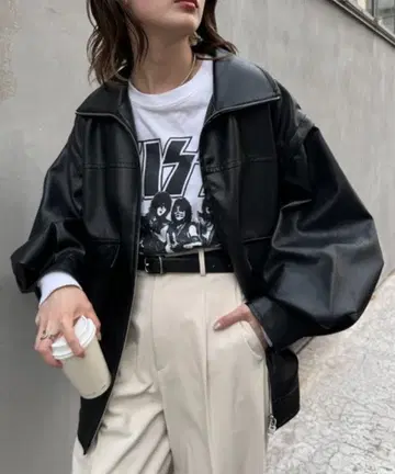 CIAOPANIC TYPY / 인조 가죽 2WAY 스탠드 블루종